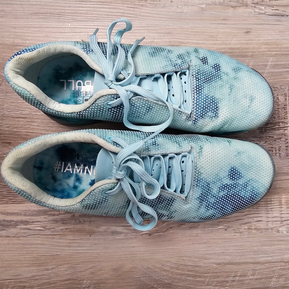 NOBULL Outwork SuperFabric Men 10 Women 11.5 Shoes Blue Tie Dye Artic Camo Gym - Picture 9 of 11